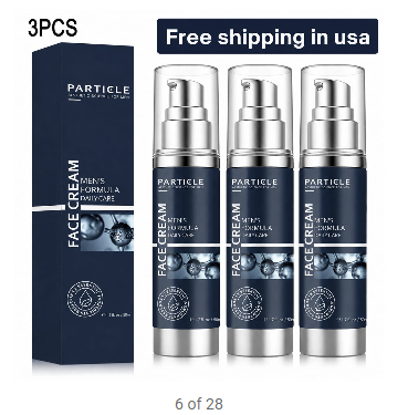 Particle for Men Face Cream – Men's Daily Moisturizer & Anti-Aging Face Cream (3 PCS Pack)